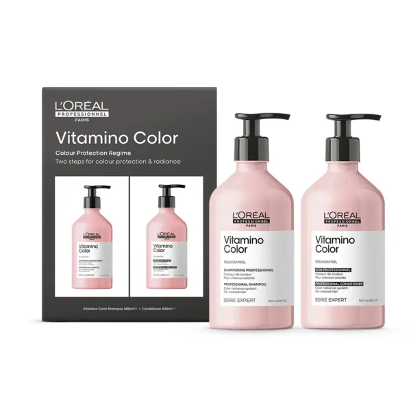 L'Oréal Vitamino Color 500ml Duo - For Softer Shinier Coloured Hair