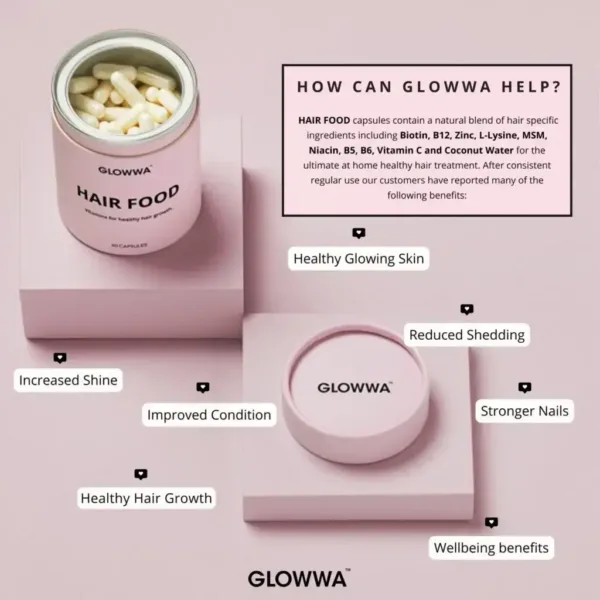GLOWWA Hair Food™ Hair Vitamins Trio - 3 Month Supply - Image 2