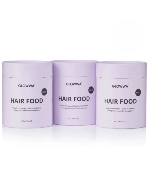 GLOWWA Hair Food™ Menopause Hair Vitamins Trio - 3 Month Supply