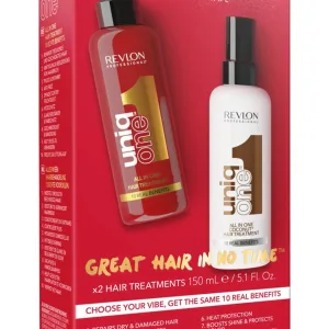 Revlon Professional UniqOne Hair Treatment  All In One Duo Pack - Classic Treatment + Coco Treatment